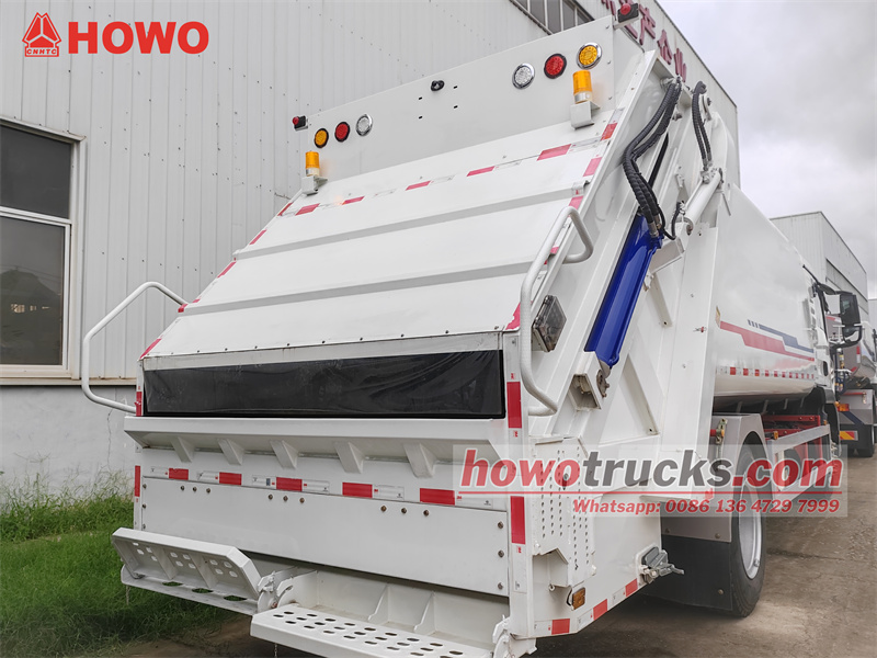 HOWO 4X2 16CBM garbage truck with compactor 