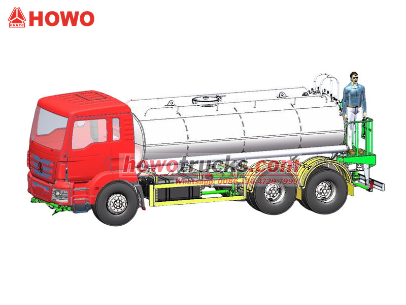 HOWO water tank truck drawing