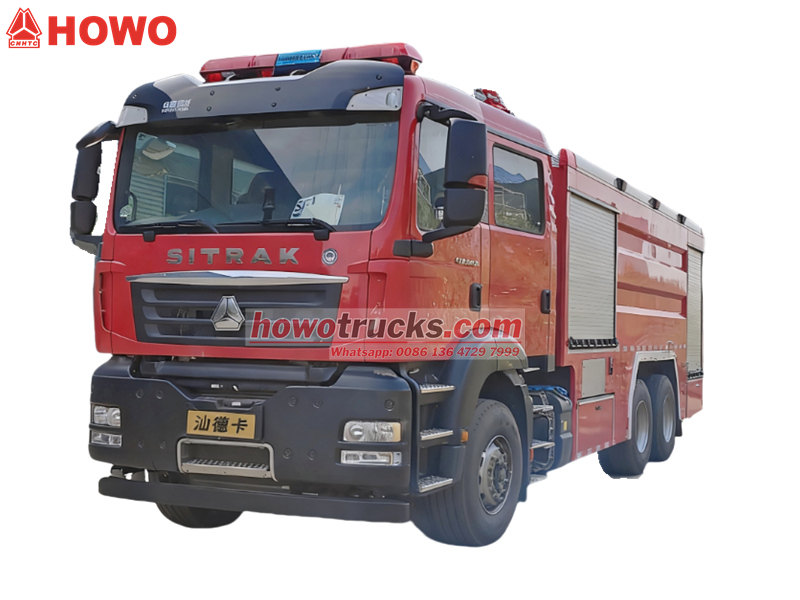 Howo 4x2 fire fighting truck