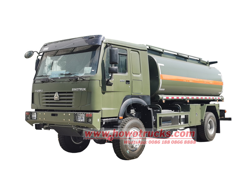 HOWO 4×4 fuel tanker truck