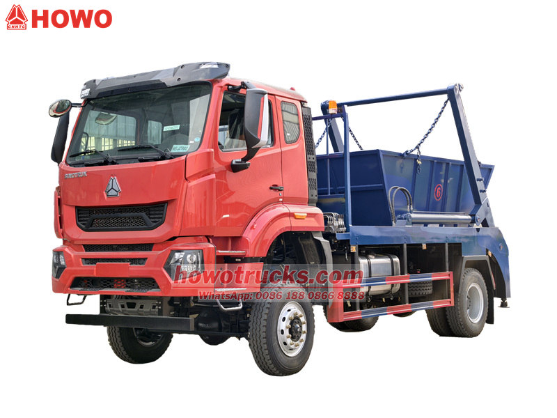 Howo off road 8CBM skip loader truck