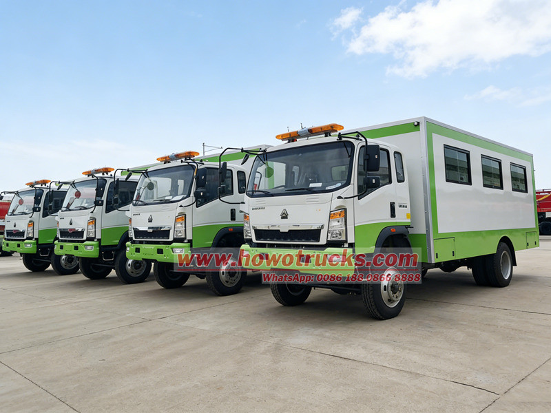 HOWO 4WD off-road passenger carrier truck