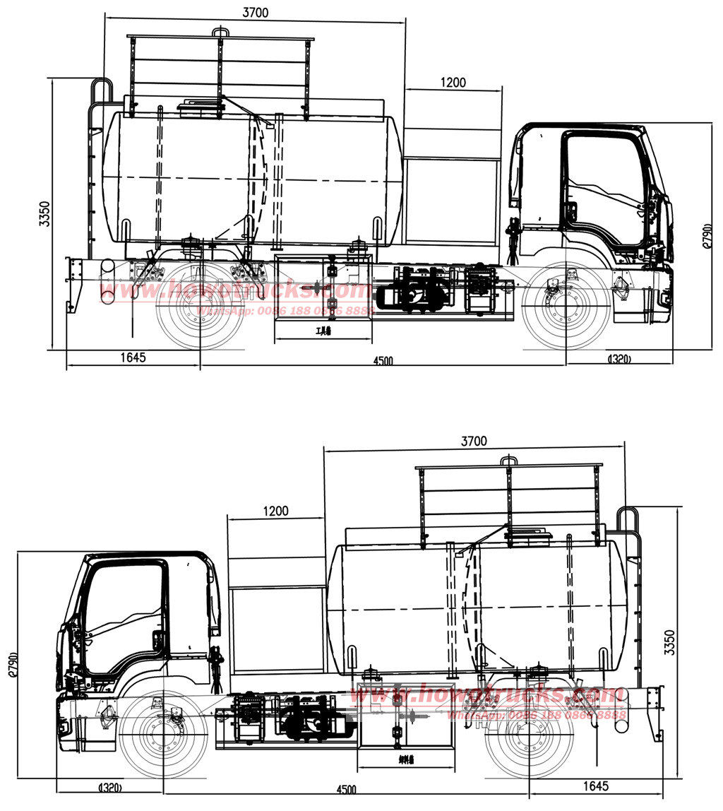 10000Liters aircraft refueling truck technical drawing 10000Liters aircraft refueling truck technical drawing