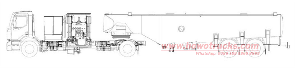 Howo prime mover with 60000Liters Aircraft refueling tanker semitrailer Howo prime mover with 60000Liters Aircraft refueling tanker semitrailer