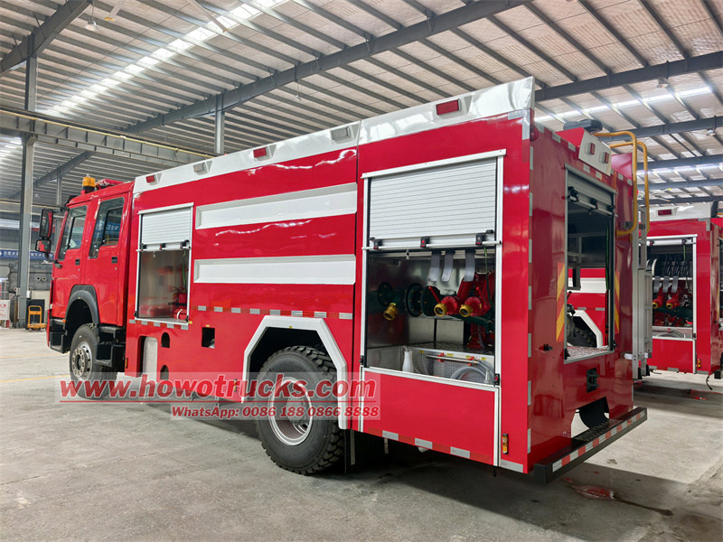HOWO 5cbm foam water fire fighting truck HOWO 5cbm foam water fire fighting truck