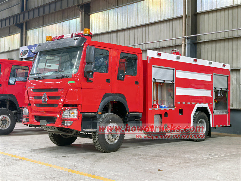 Howo 5 cubic meter foam fire truck Howo 5 cubic meter foam fire truck