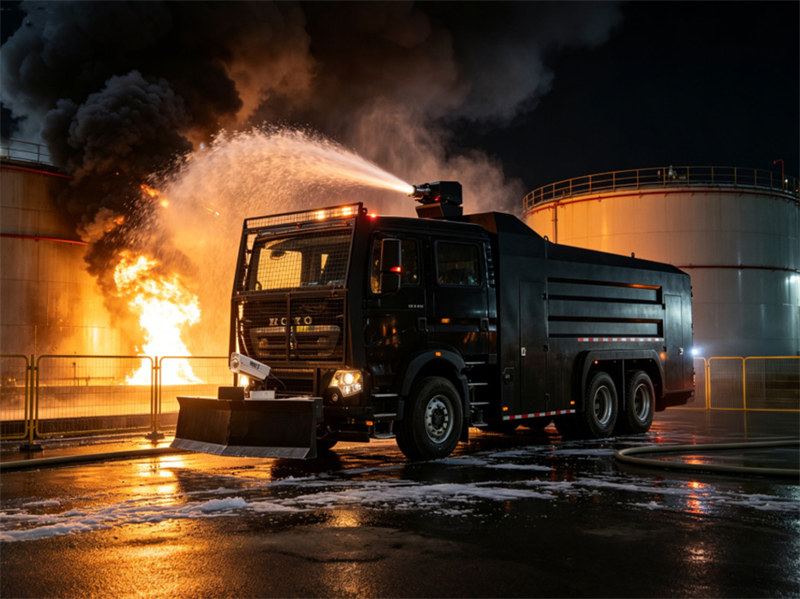 HOWO fire fighting roit truck HOWO fire fighting roit truck
