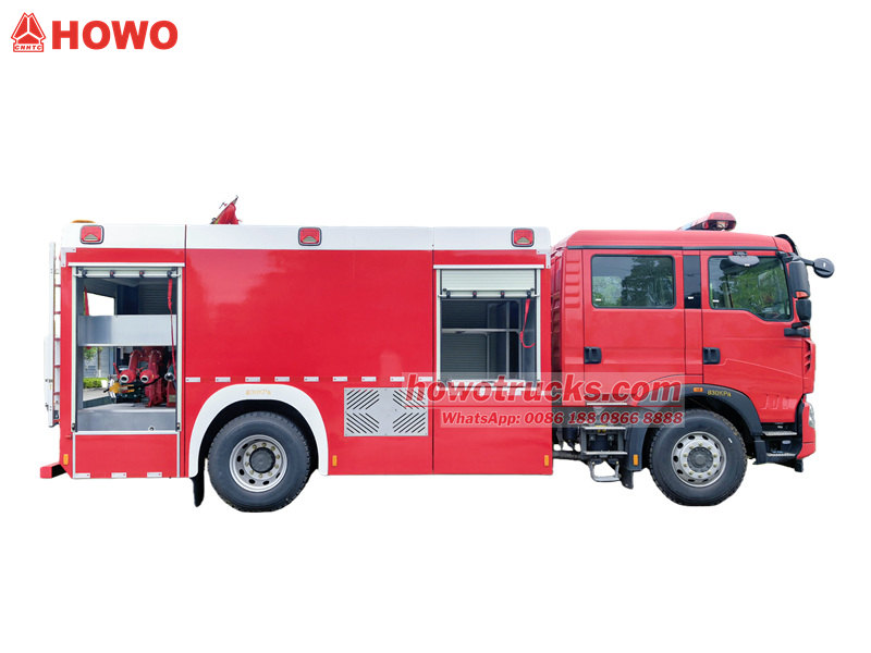 HOWO fire foam tank truck 
