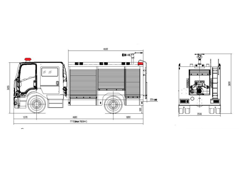 HOWO fire foam tanker truck