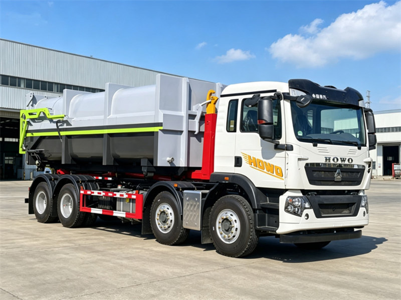 HOWO heavy 25tons garbage hooklift truck